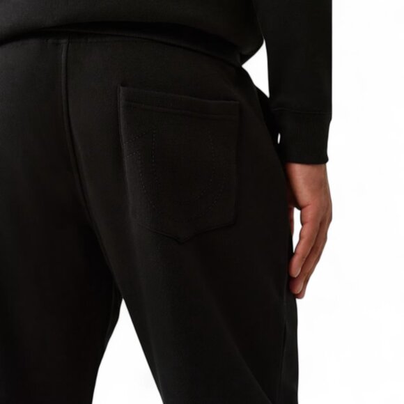 True Religion Mens 2 PC Sweatsuit Fleece Tracksuit Matching Hoodie Joggers NWT - Picture 10 of 15